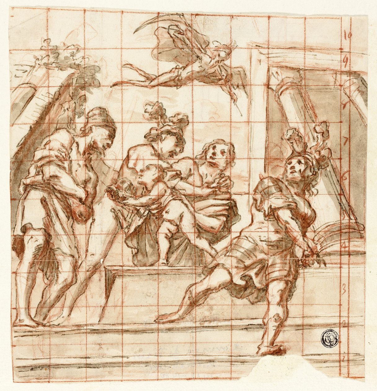 Escena alegórica con el Padre Tiempo de Pietro della Vecchia