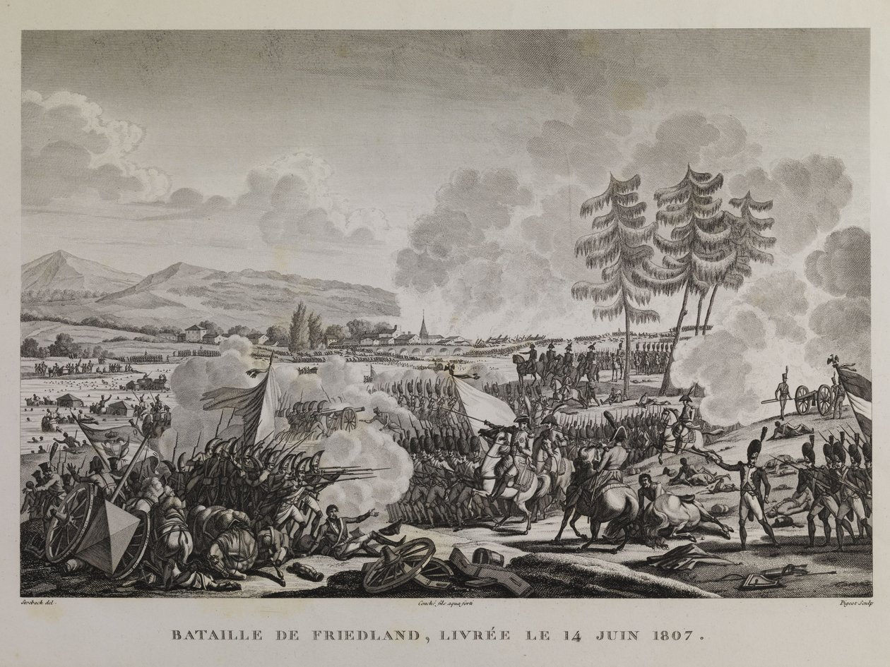 Batalla de Friedland, alrededor del 14 de junio de 1807 de François Pigeot