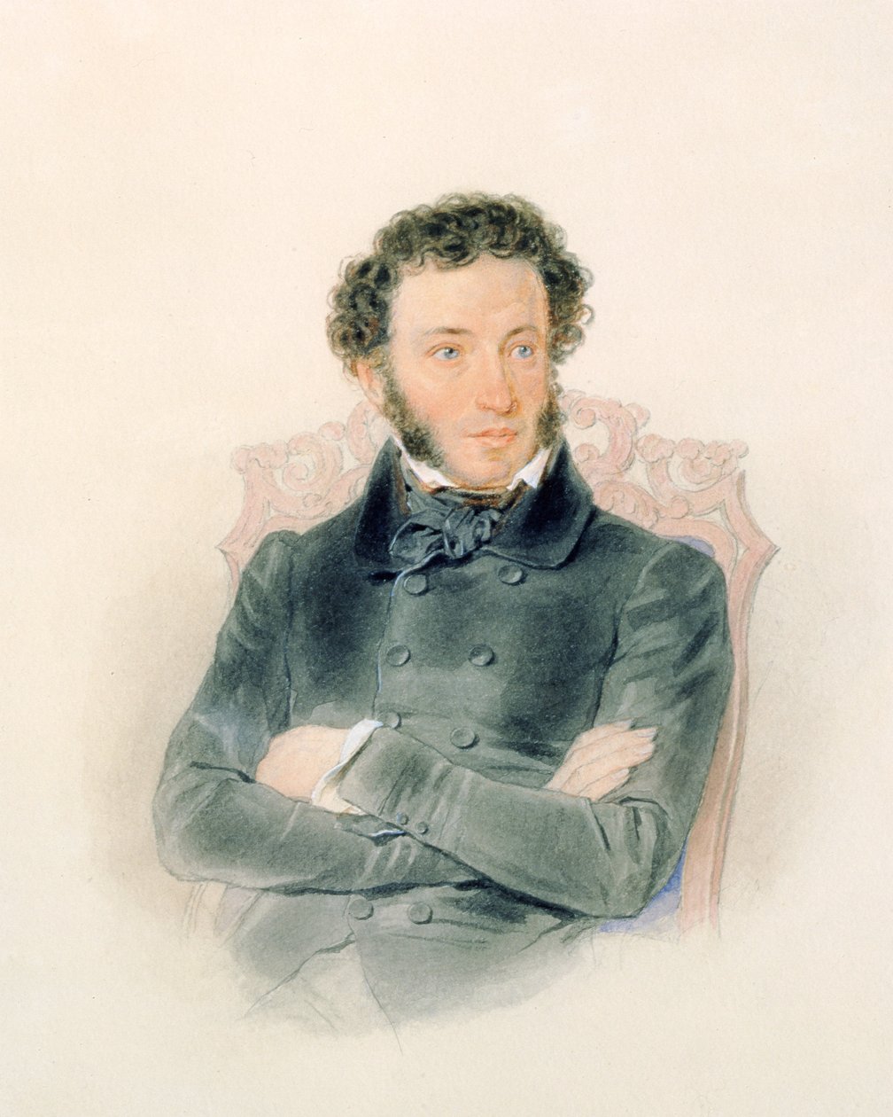 Retrato de Alexander Pushkin (1799-1837) 1836 de Piotr Ivanovich Sokolov
