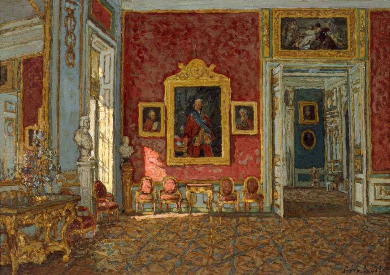 La sala de recepción violeta en el Castillo Kuskowo de Pjotr Iwanowitsch Petrowitschew