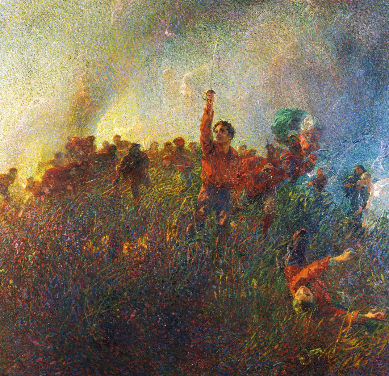 La vanguardia roja de Argonne de Plinio Nomellini