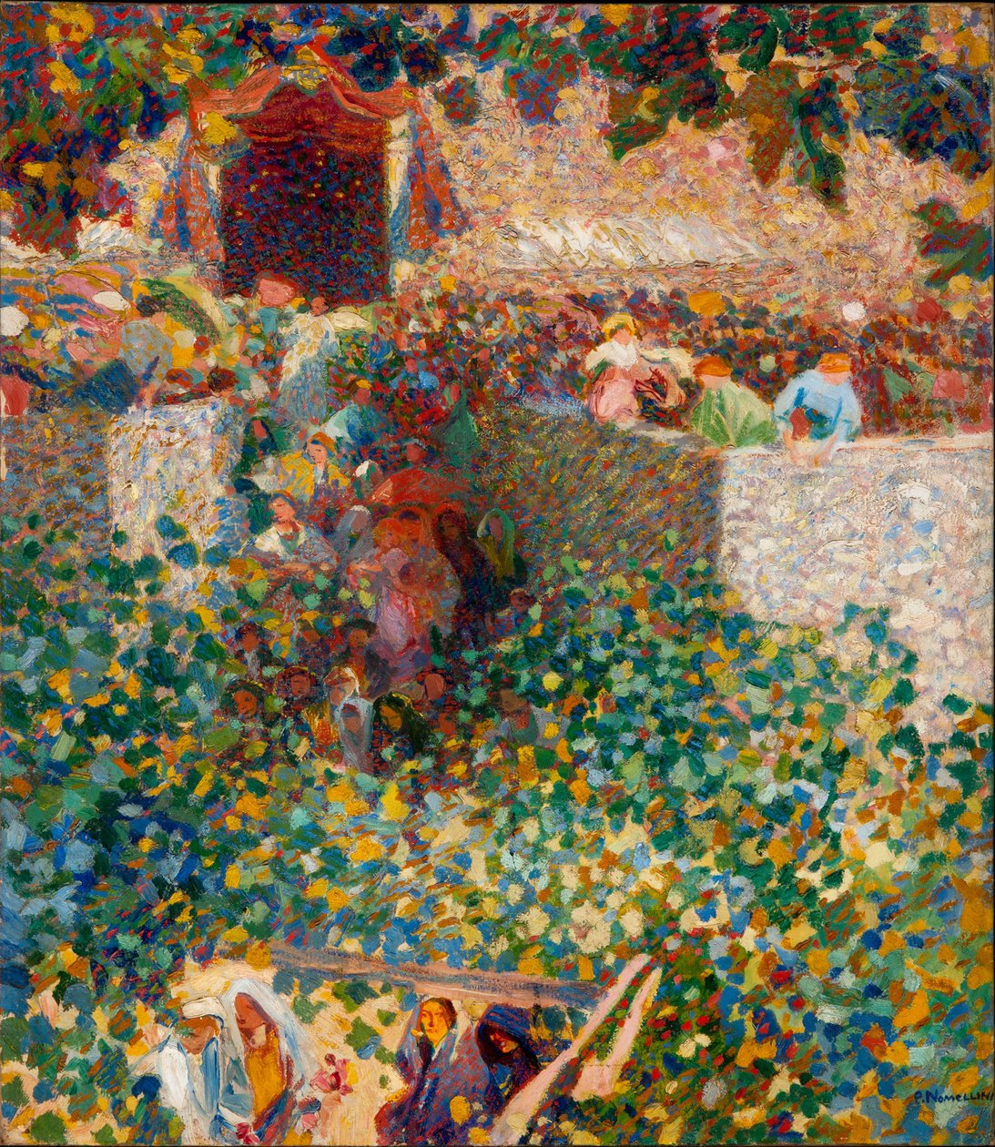 Festival del pueblo, 1912-1913 de Plinio Nomellini