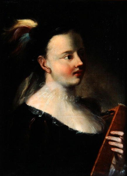 Dama con Kitara de Polish School