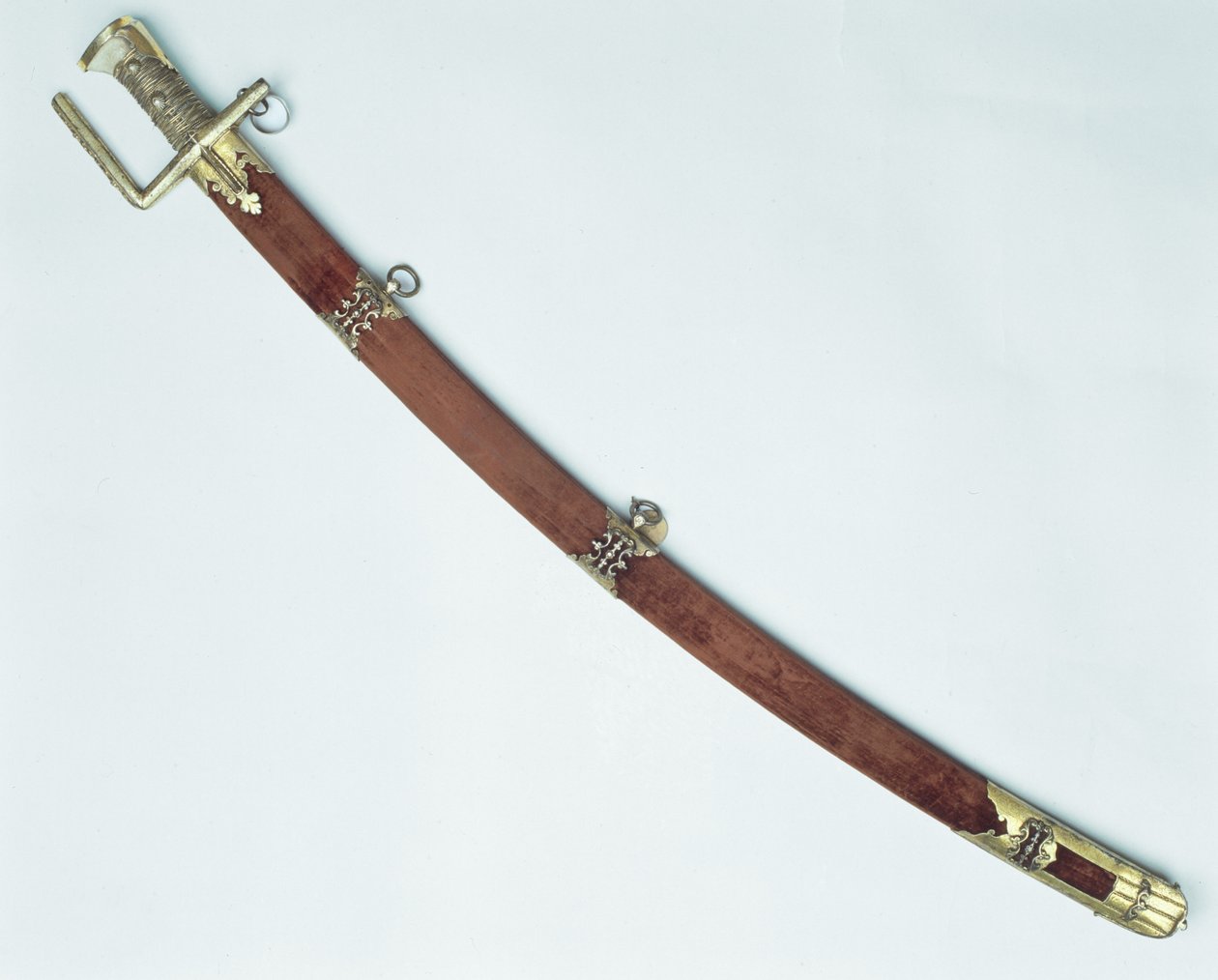 Sable de Stephan Batory (1533-86) (madera y plata dorada) de Polish School