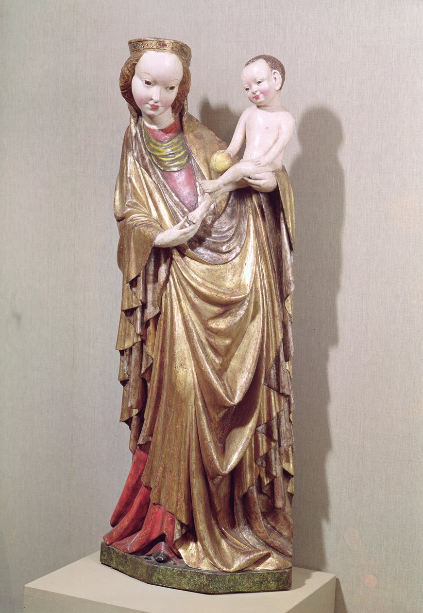 Virgen y Niño, c.1400 de Polish School
