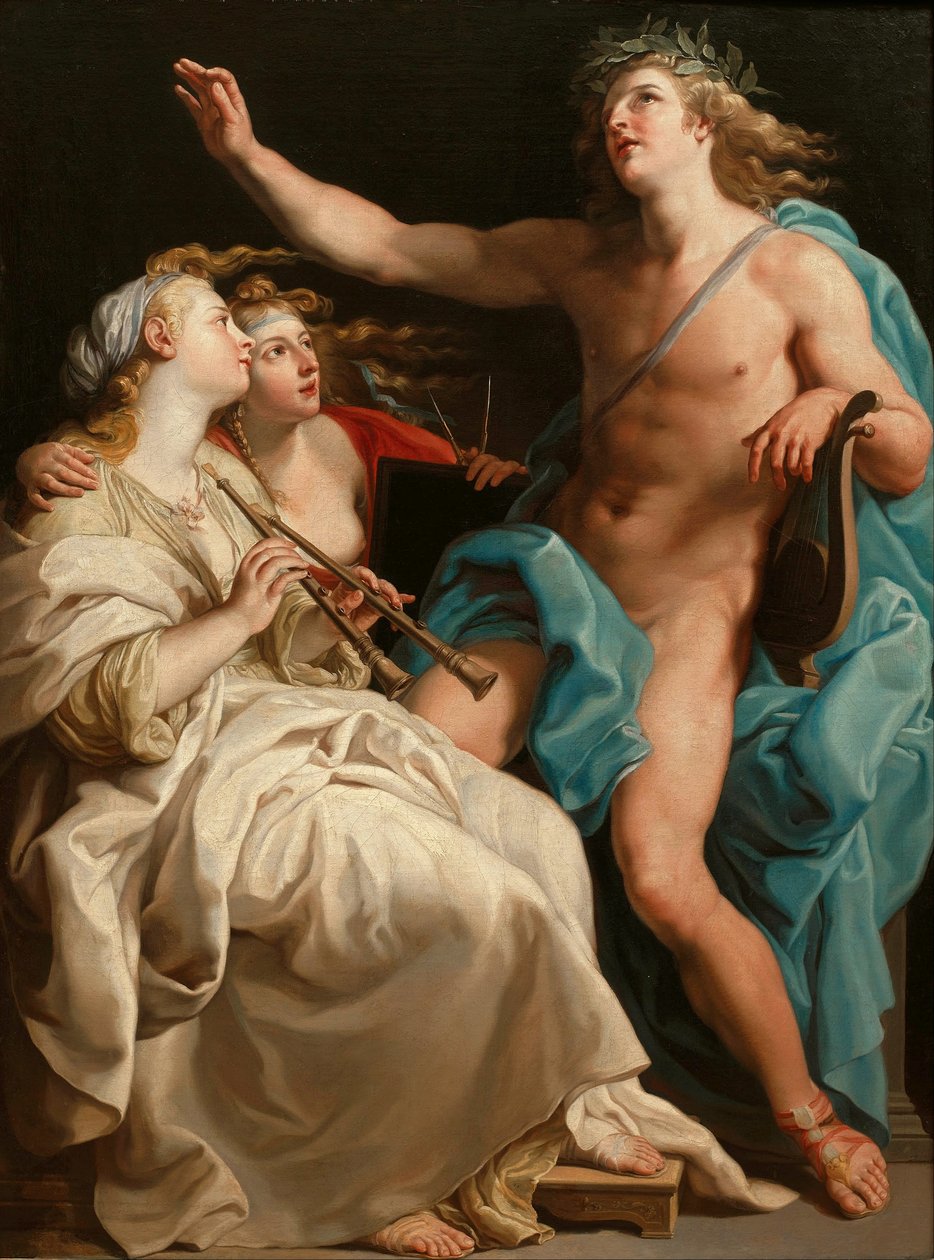 Apolo y dos musas de Pompeo Girolamo Batoni