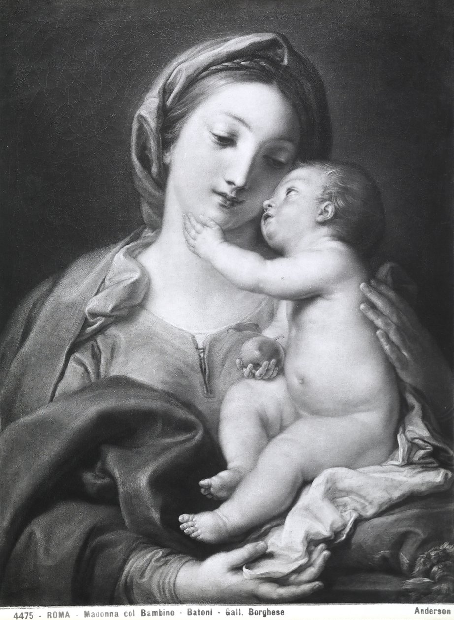 Madonna y Niño, 1708 de Pompeo Girolamo Batoni