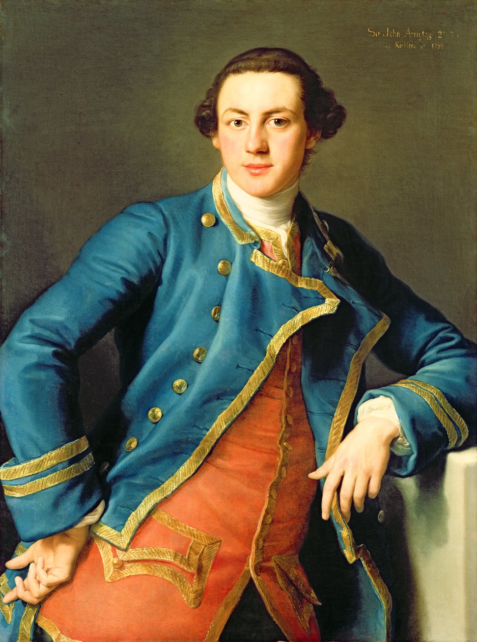 Retrato de Sir John Armytage (1732-58) segundo baronet de Kirklees, 1758 de Pompeo Girolamo Batoni
