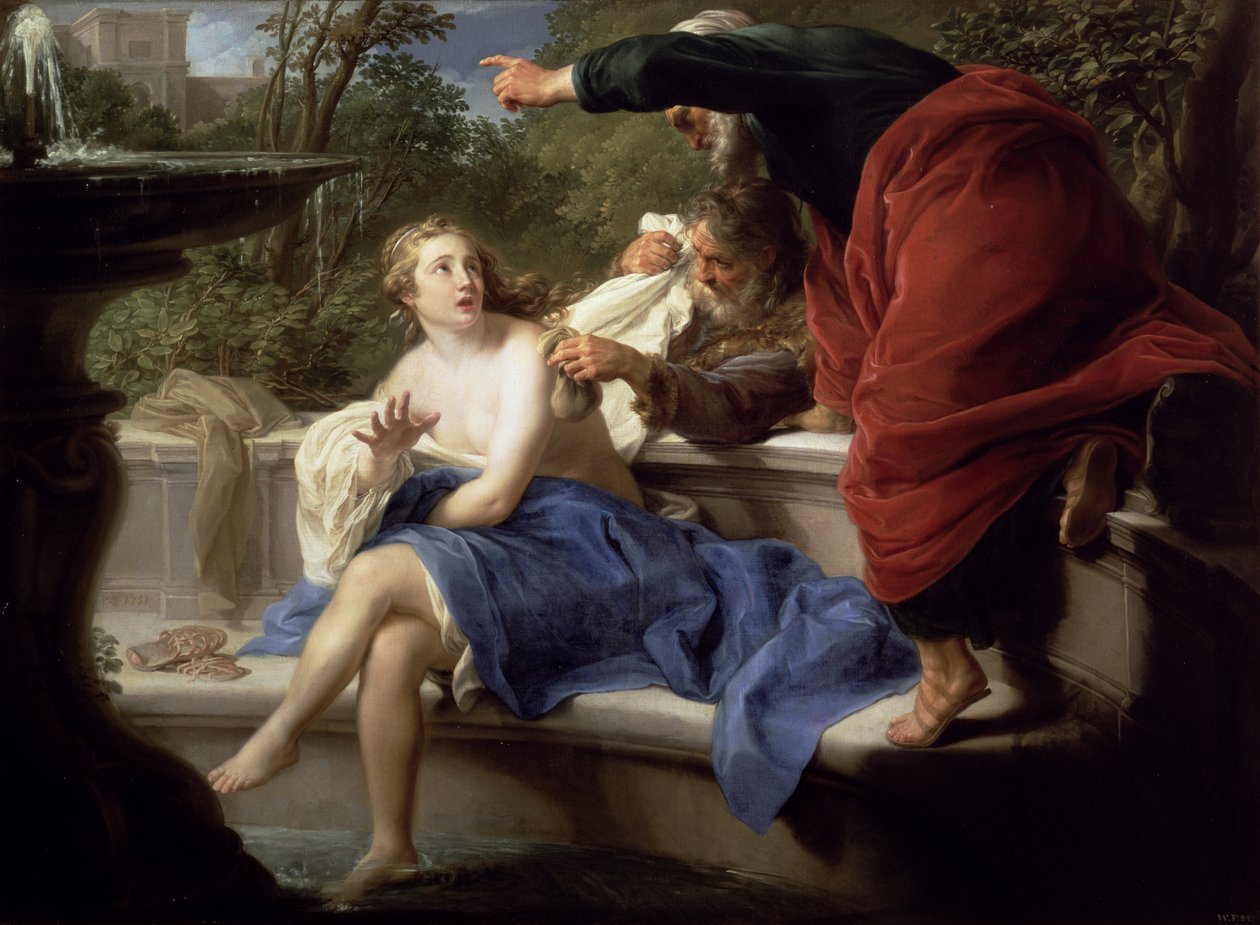 Susana y los ancianos, 1751 de Pompeo Girolamo Batoni