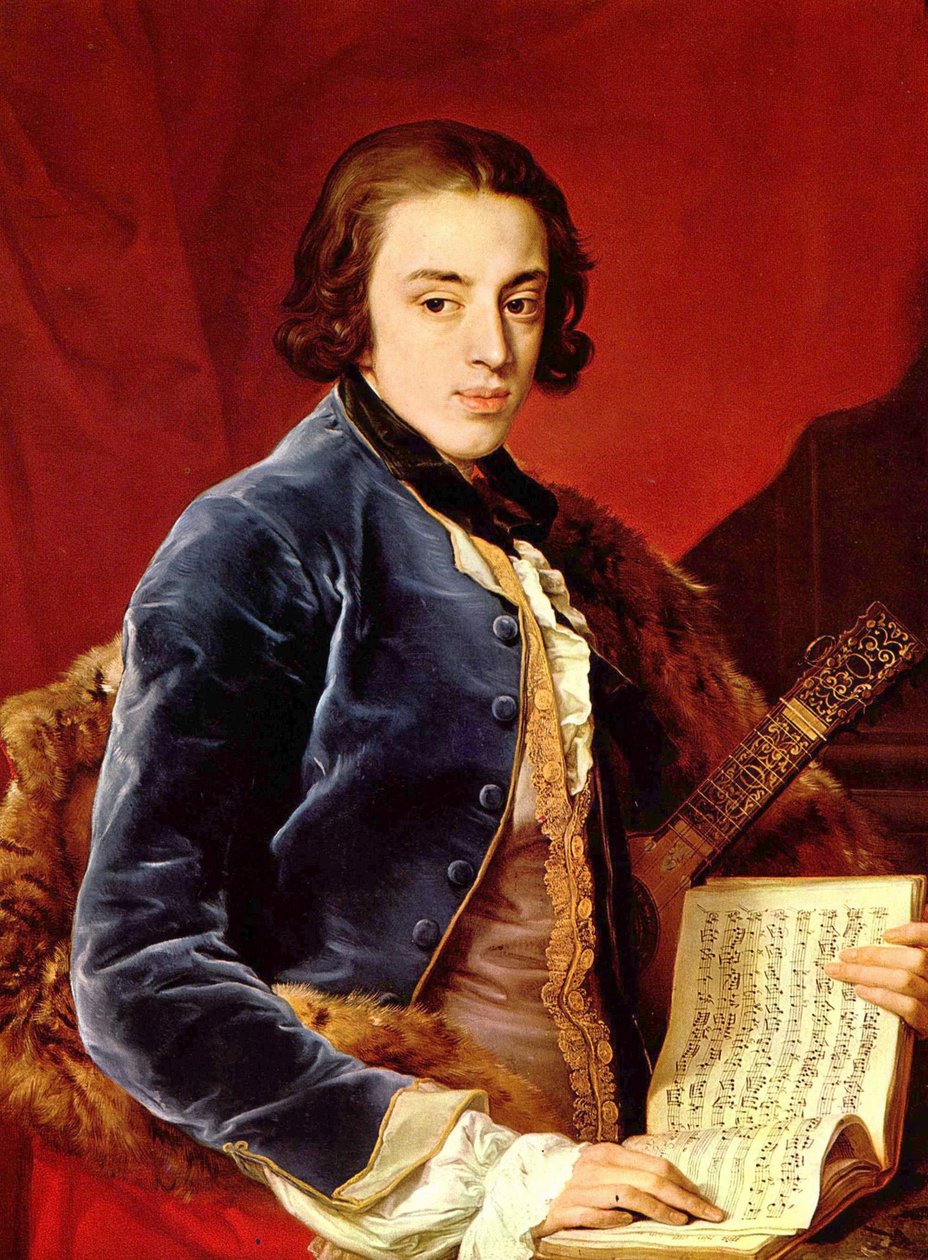 Alemán: Retrato de Juan Marqués de Monthermer de Pompeo Batoni