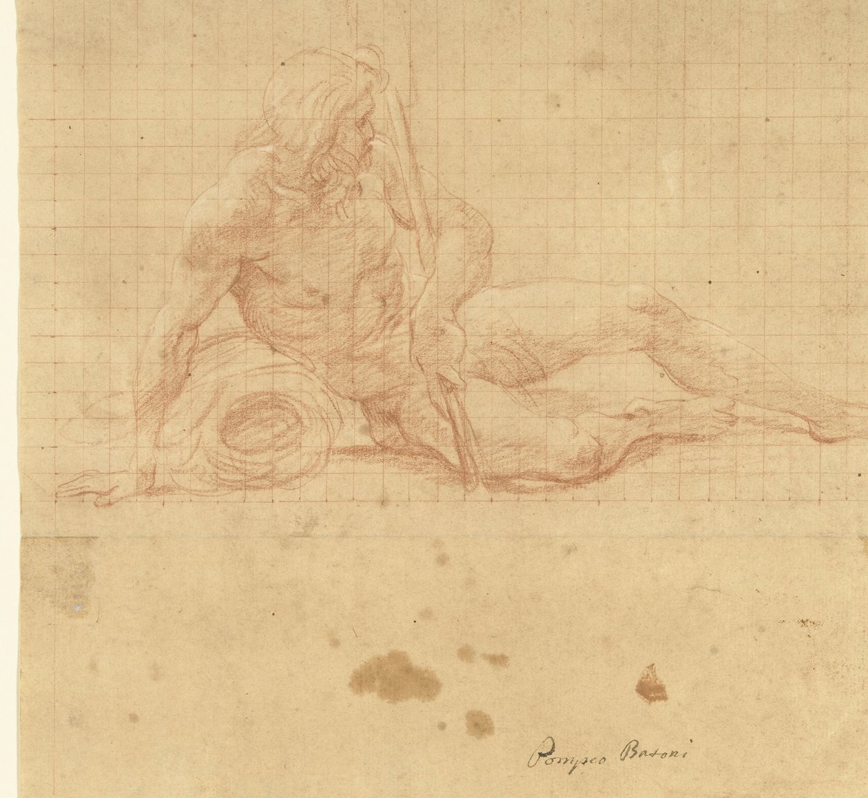 Dios del río recostado de Pompeo Batoni