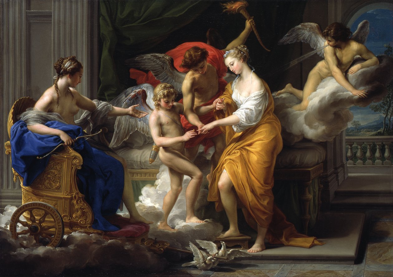 El matrimonio de Cupido y Psique de Pompeo Girolamo Batoni