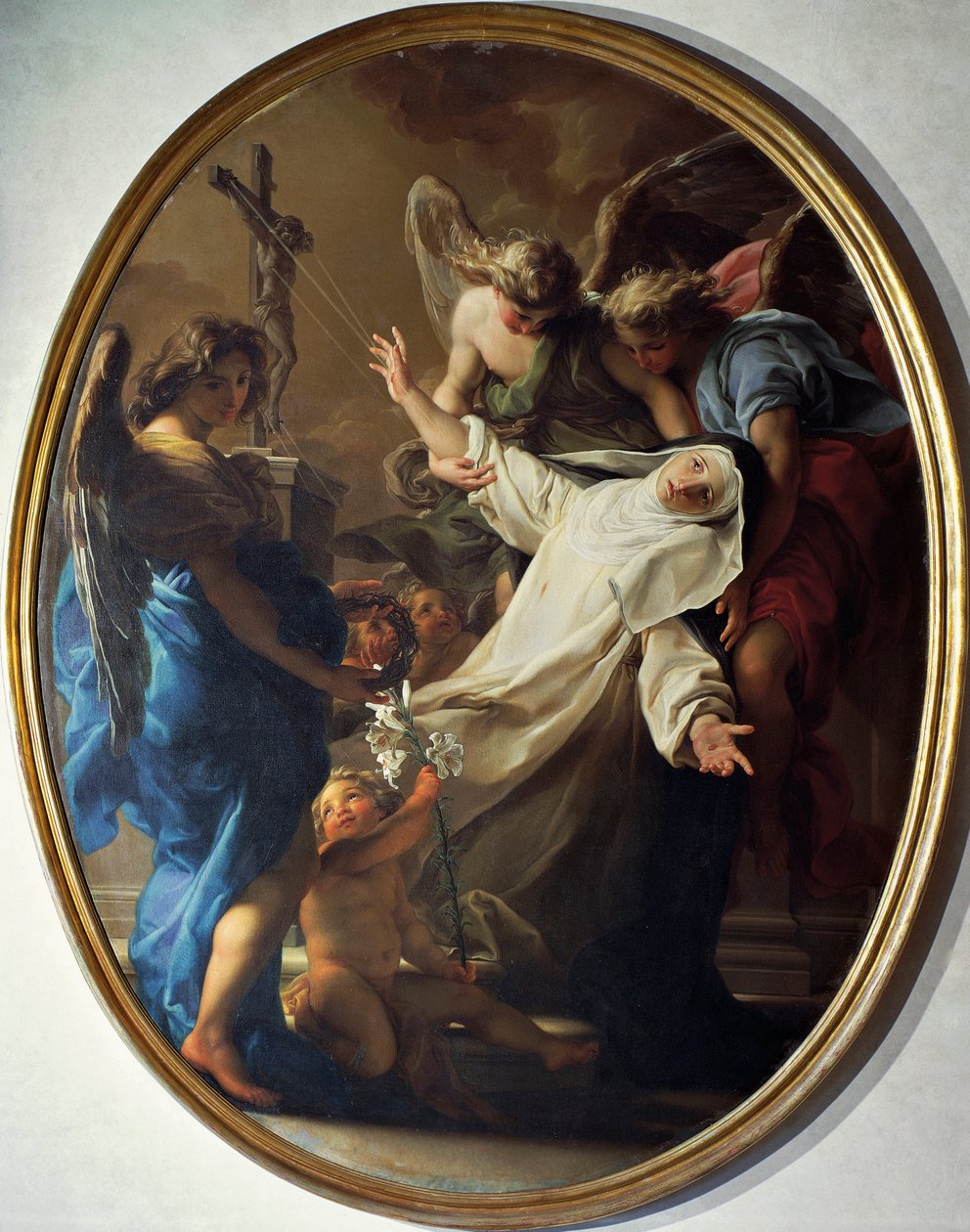 Éxtasis de Santa Catalina de Siena de Pompeo Girolamo Batoni