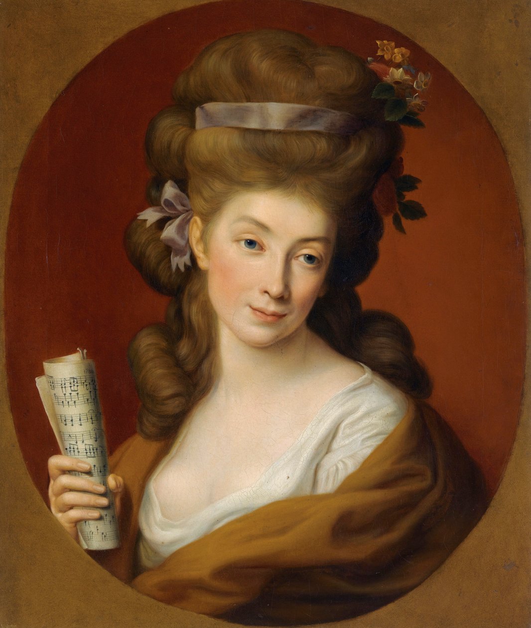 Retrato de la princesa Izabela Elzbieta Potocka, de soltera Lubomirska (1736-1816) de Pompeo Girolamo Batoni