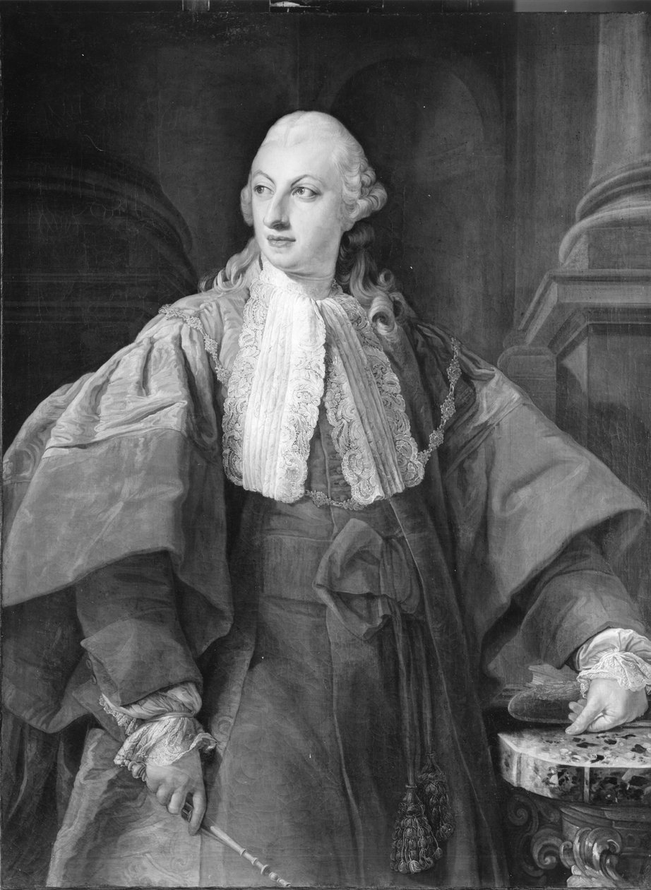Retrato del príncipe Abbondio Rezzonico como senador de Roma de Pompeo Girolamo Batoni