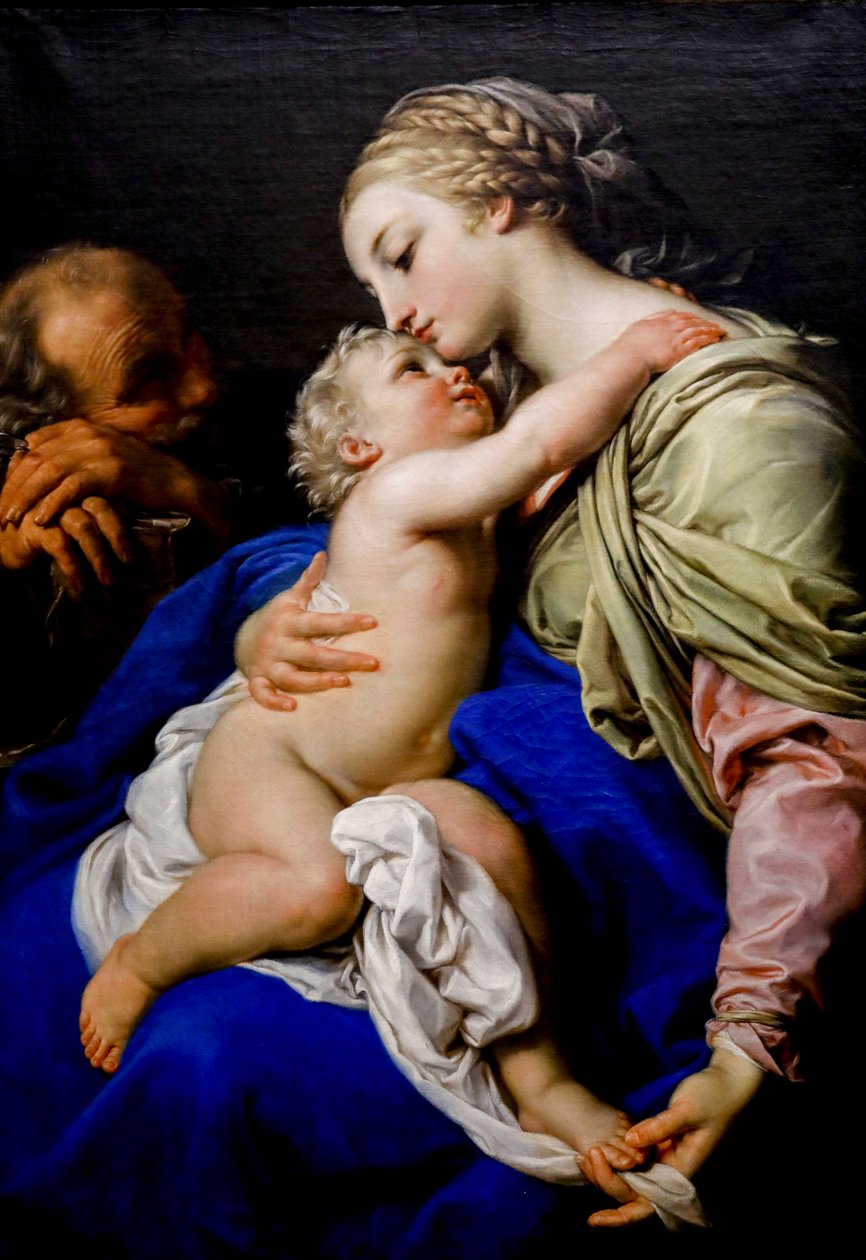 La Sagrada Familia. Siglo XVIII (óleo sobre lienzo) de Pompeo Girolamo Batoni