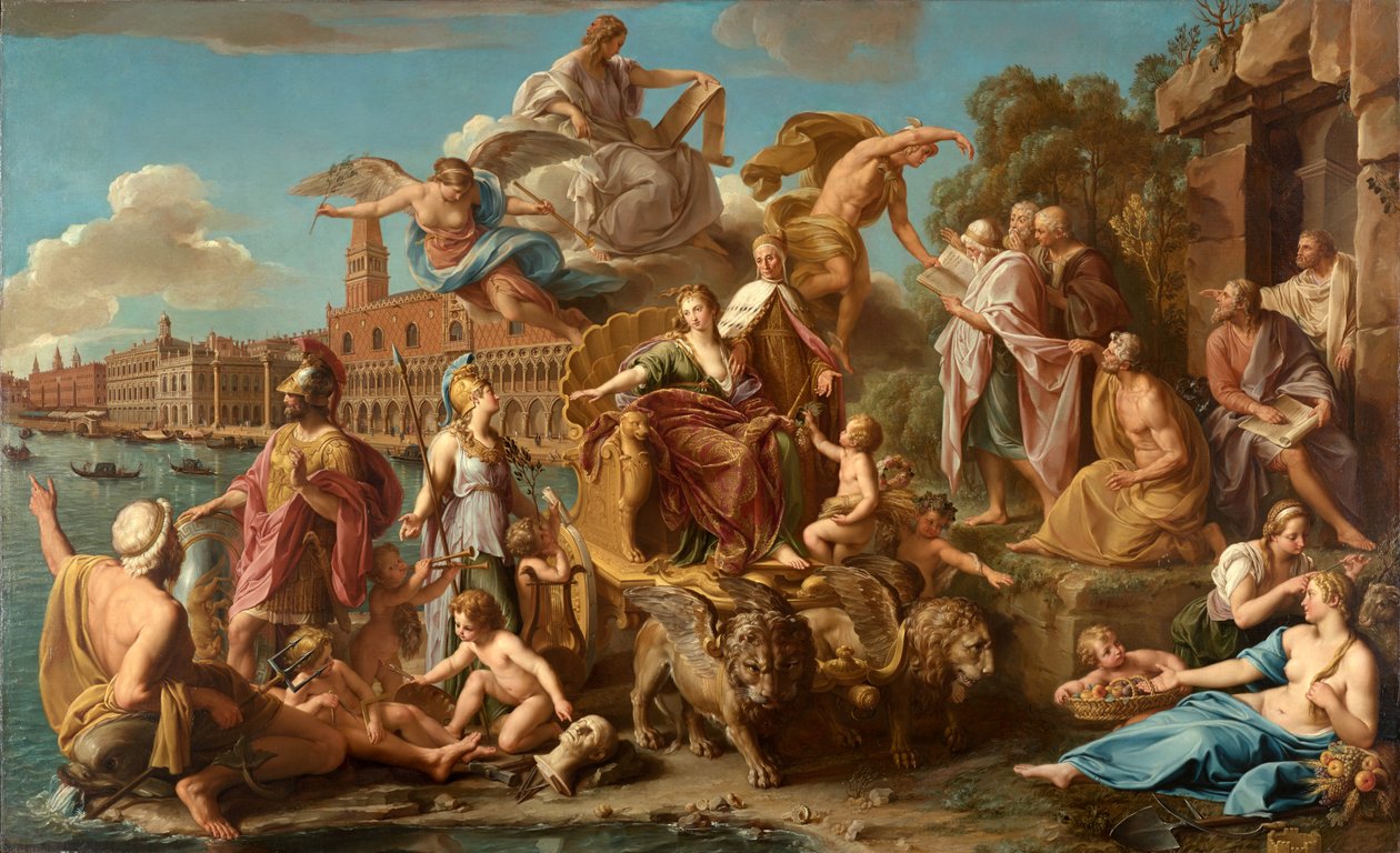 El triunfo de Venecia de Pompeo Girolamo Batoni