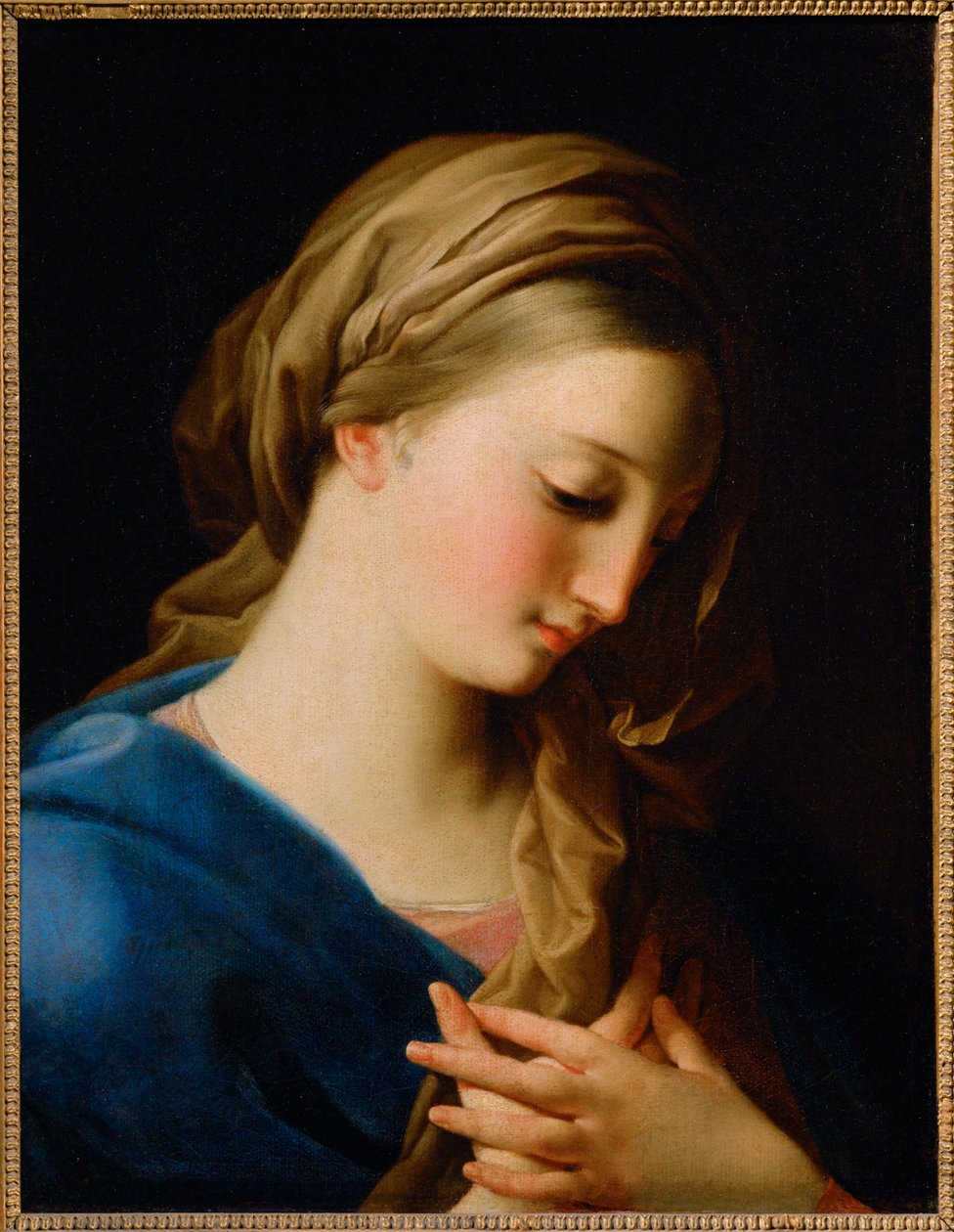 La Virgen de la Anunciación (pintura sobre lienzo) de Pompeo Girolamo Batoni