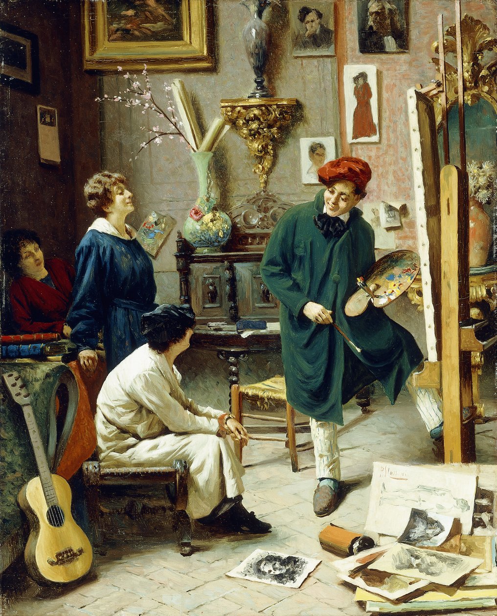 El estudio del artista de Pompeo Massani