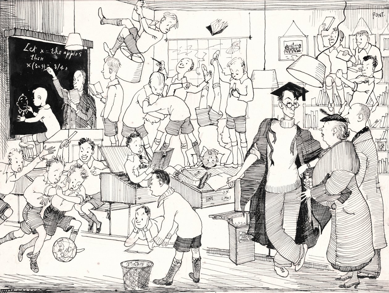 Por supuesto, aquí vamos a toda velocidad por el ego, Punch, 27 de noviembre de 1935 de Pont 1908 40 Pont 1908 40