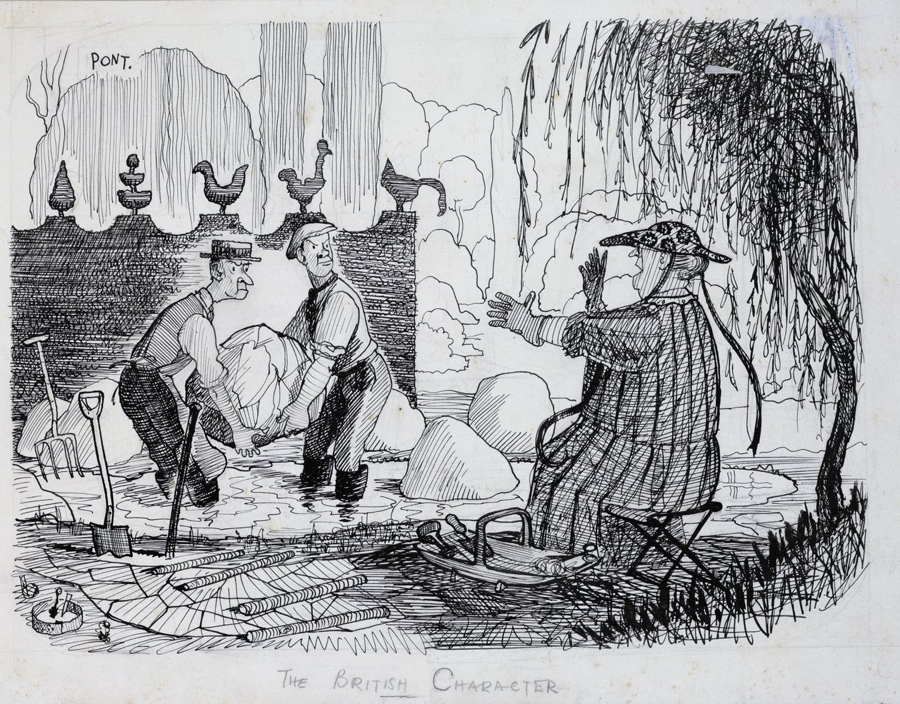 El Carácter Británico - Entusiasmo por la Jardinería, 1938 de Pont 1908 40 Pont 1908 40