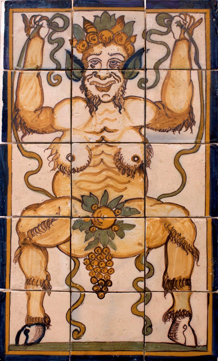 Baco - Panel de azulejos Baco, fábrica portuguesa de Portuguese School