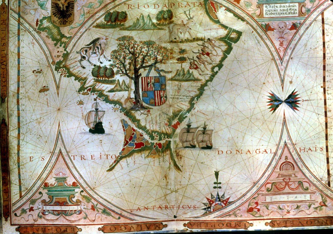 Estrecho de Magallanes (vitela) de Portuguese School