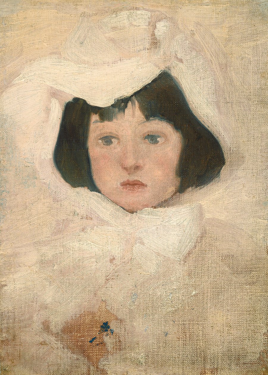 Niña de blanco de Possibly American or British 19th Century