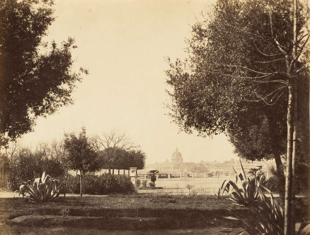 San Pedro desde la colina Pinciana, 1853-56 de Possibly by Jane Martha St. John.