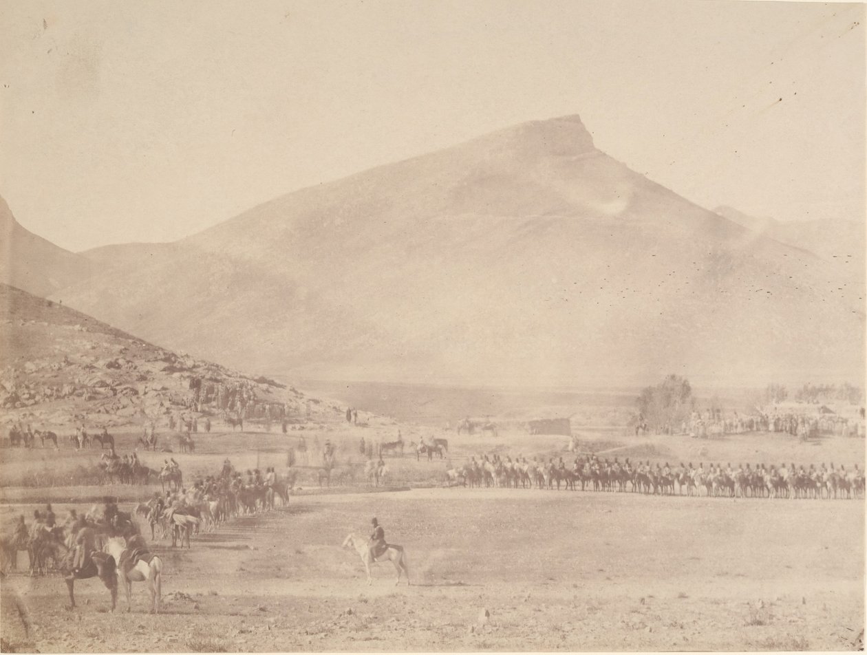 [Partida para la caza Tumba del Khan de Khiva], 1840s-60s de Possibly by Luigi Pesce.
