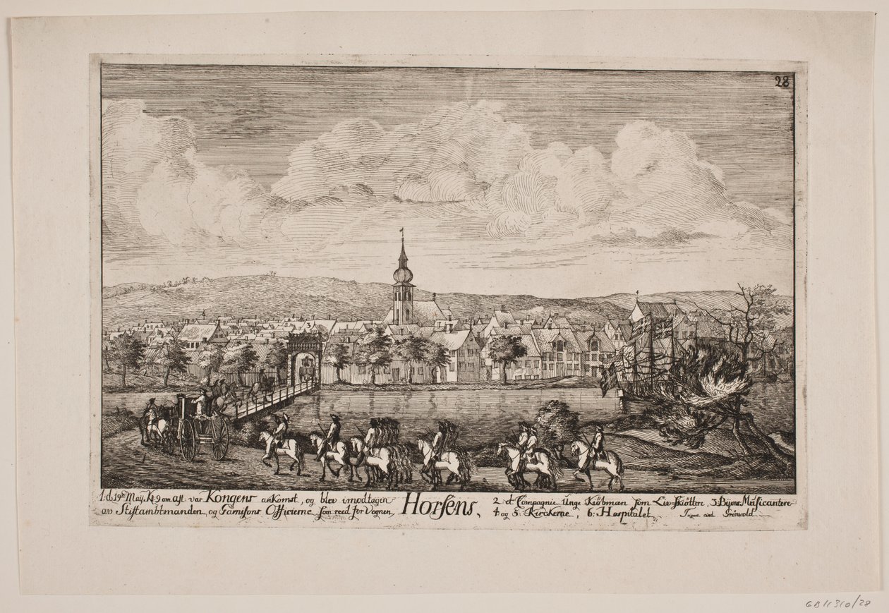 La entrada de Federico V en Horsens de Poul Isac Grønvold
