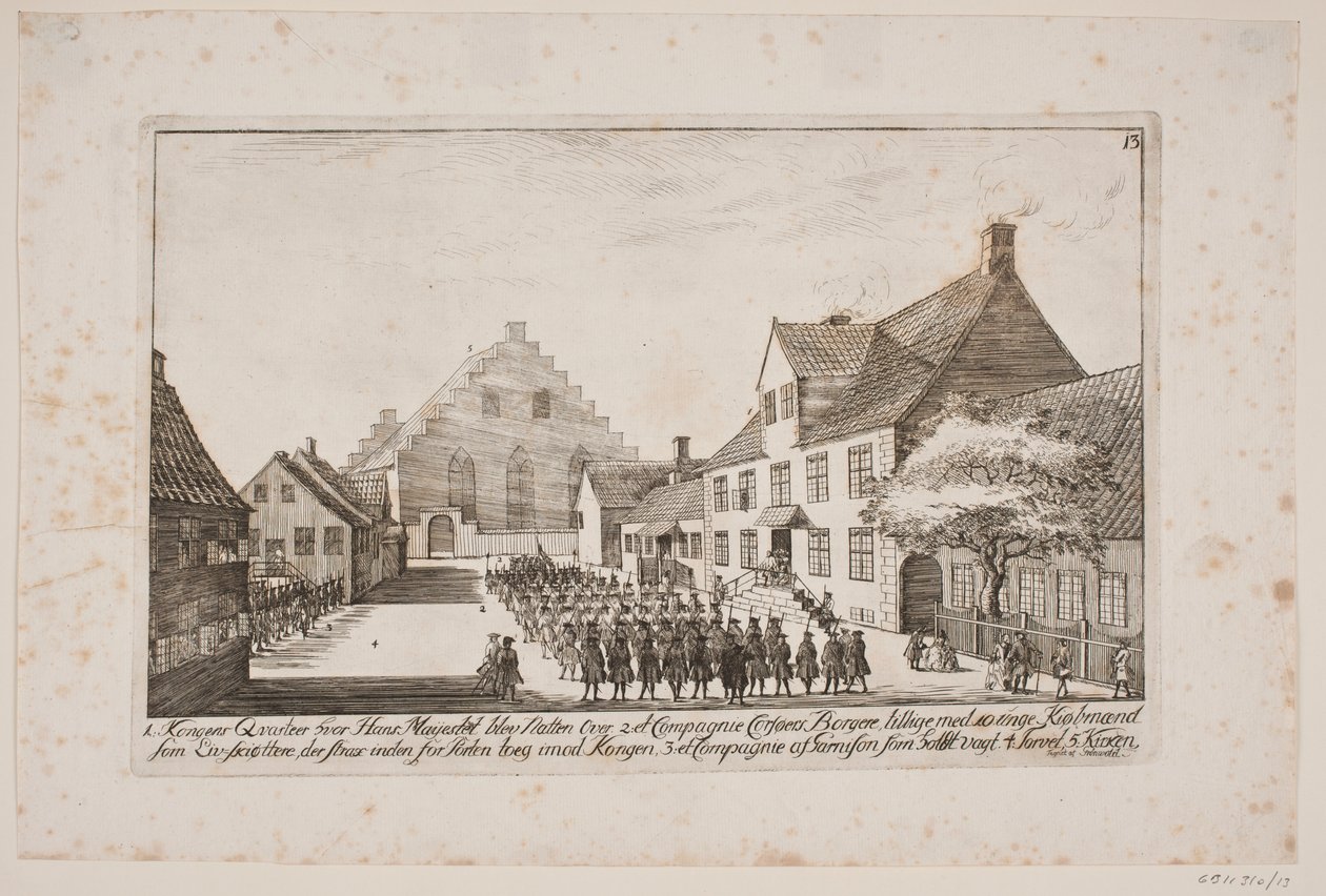 El barrio de Federico V durante la visita a Korsør de Poul Isac Grønvold