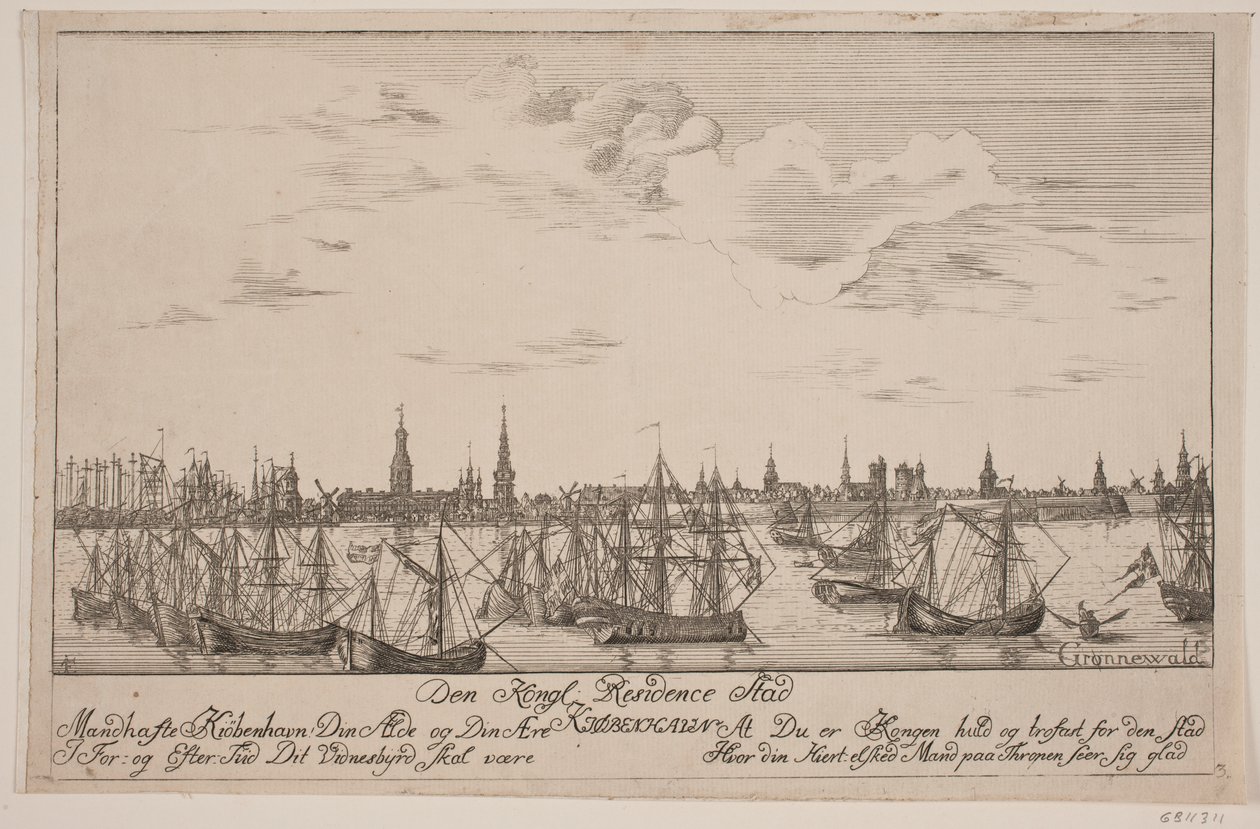 Copenhague vista desde el mar de Poul Isac Grønvold