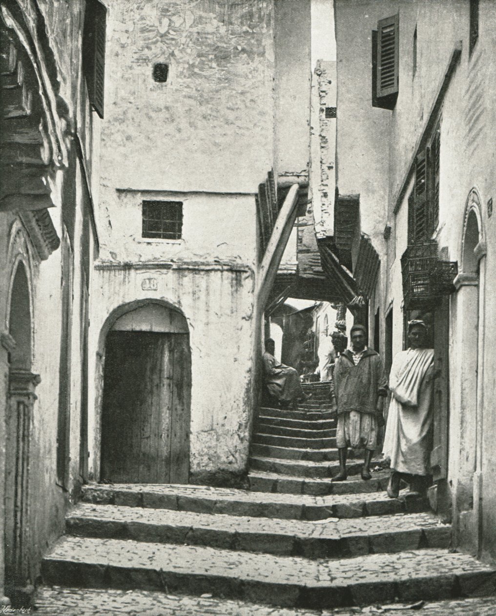 La Rue de la Kasbah, Argel, Argelia, 1895 de Poulton and Co