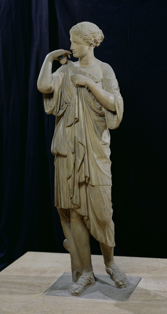Diana de Gabii (mármol) de Praxiteles
