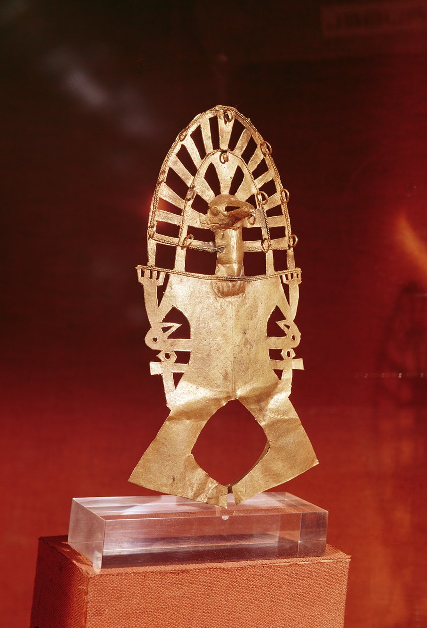 Pectoral, Cultura Muisca, 1100-1500 de Pre Columbian