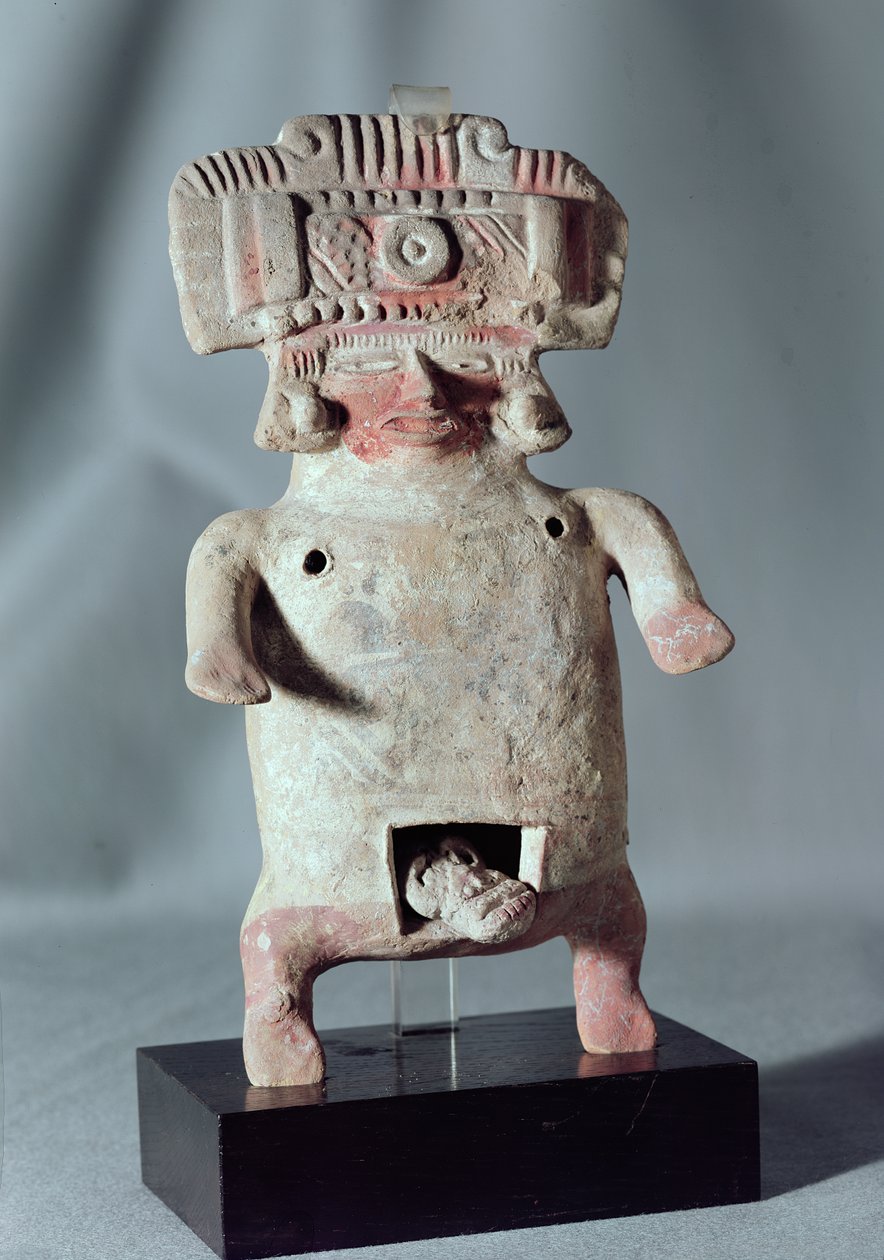 Estatuilla de una mujer dando a luz (terracota) de Pre Columbian