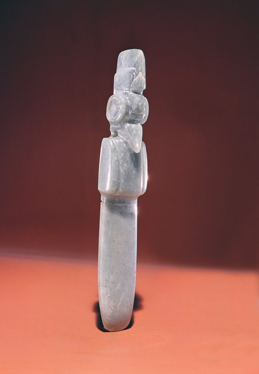 Celt de pájaro de punta afilada, de Guacimo, área de Linea Vieja de Pre Columbian