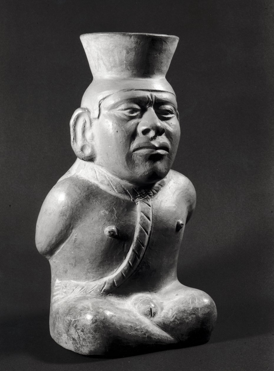 Olla en forma de prisionero, Mochica (200-800 d.C.) de Pre Columbian