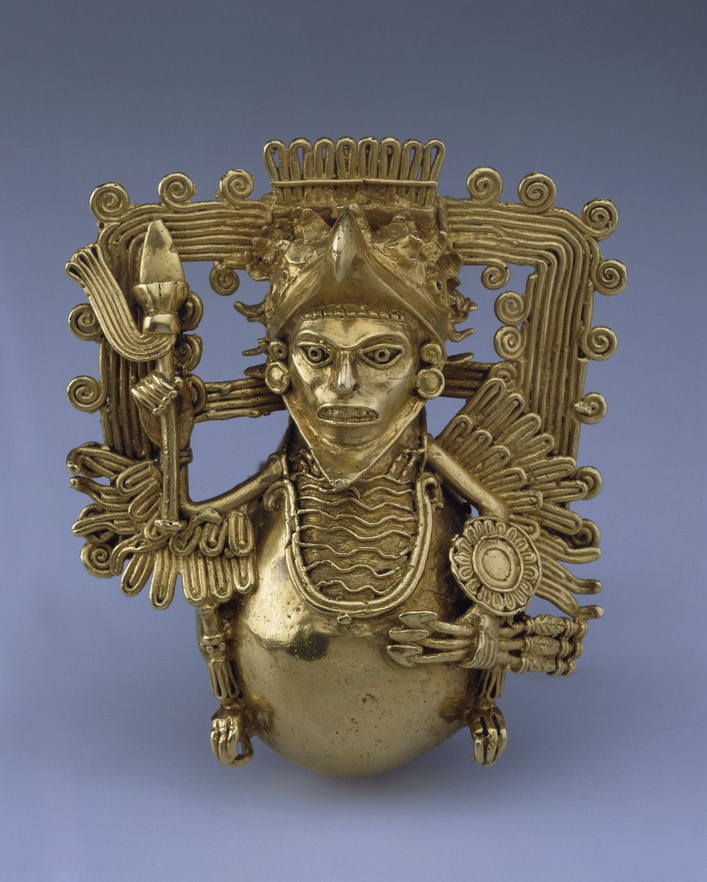 Colgante en forma de guerrero águila de Pre Columbian