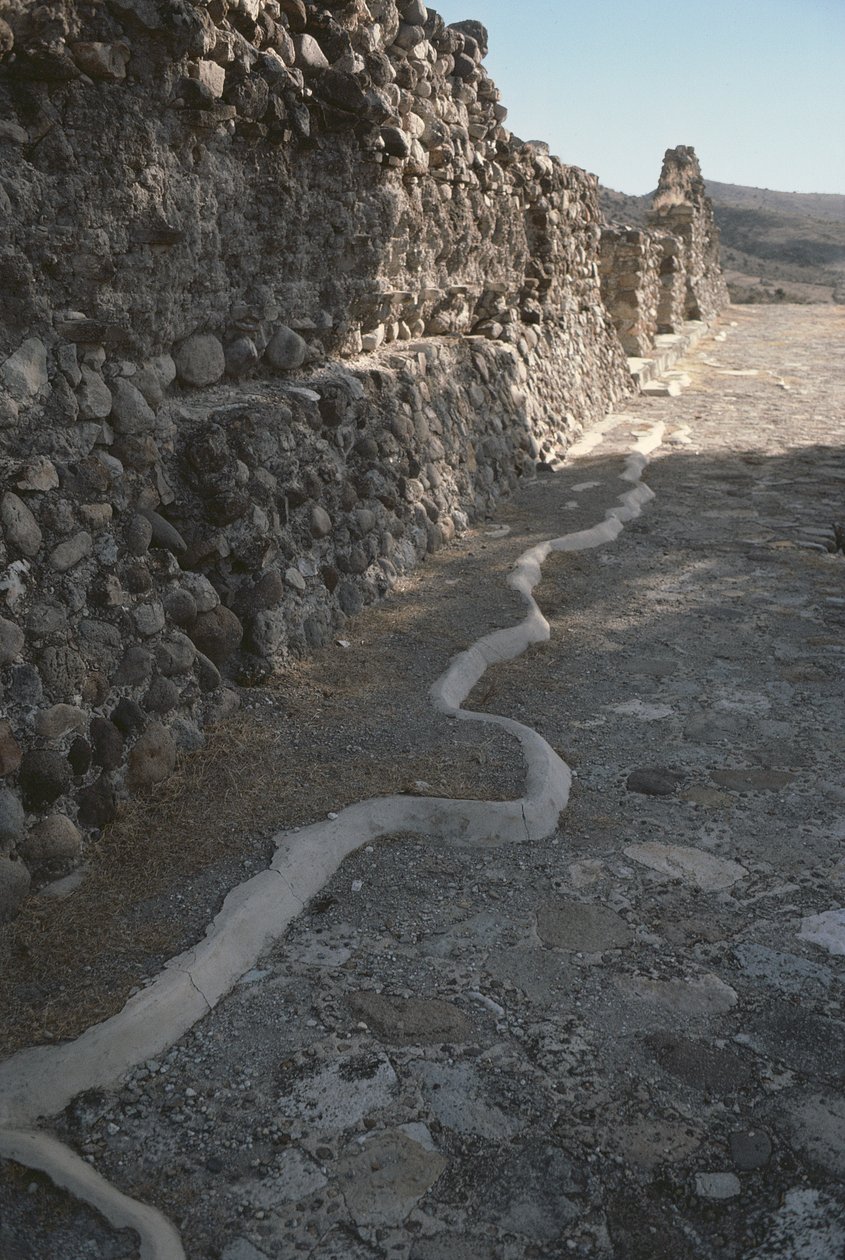 Restos de las murallas de la ciudad, Periodo Postclásico Tardío de Pre Columbian
