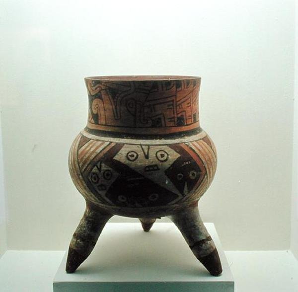 Jarrón trípode de Pre Columbian Pre Columbian