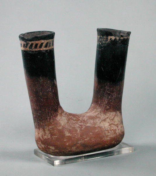 Olla de cerámica roja con borde negro, de Badari de Predynastic Period Egyptian