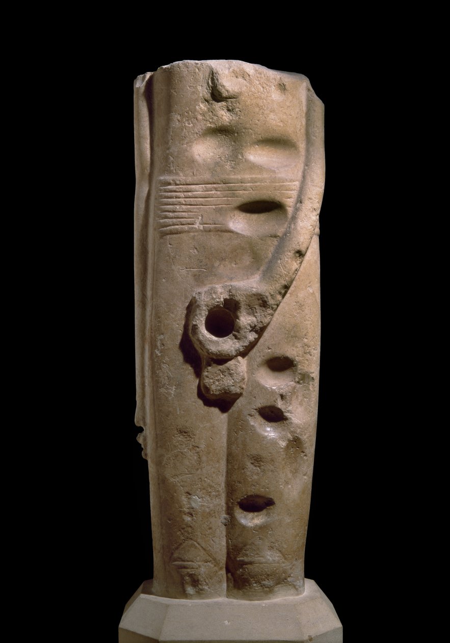 Escultura del dios Min, Hierakonpolis de Predynastic Period Egyptian