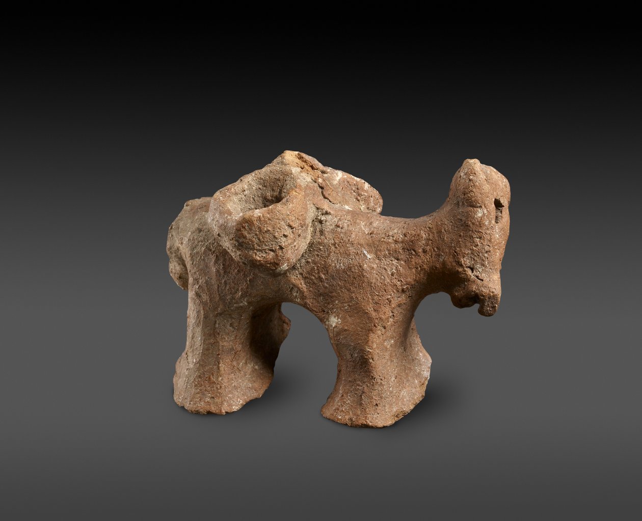 Modelo prehistórico de un burro con alforjas, Chipre de Prehistoric