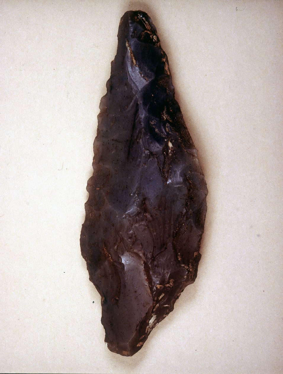 Puntas de flecha en sílex. Varèse. Museo arqueológico de Milán de Prehistoric Prehistoric