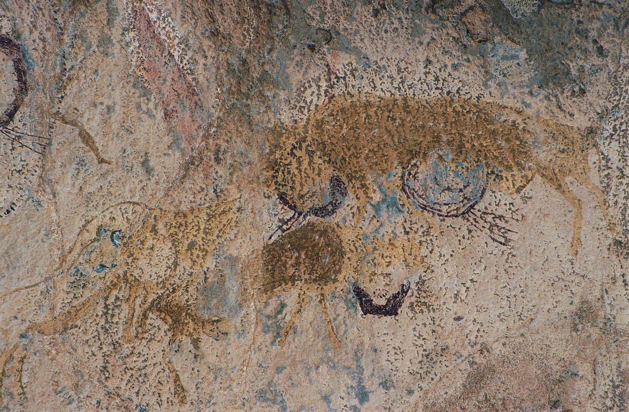 Animales salvajes (pintura rupestre) de Prehistoric Prehistoric