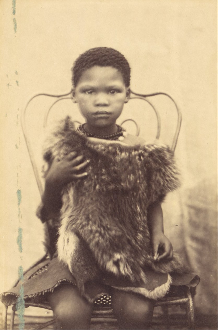 Betty, niña hotentote (niña hotentote), 9 años. de Napoleon Bonaparte