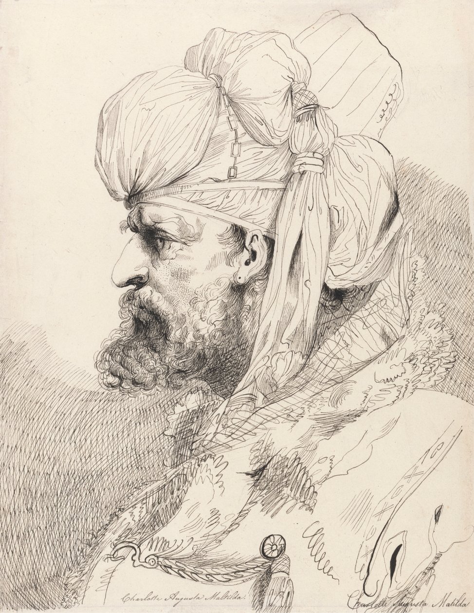 Jefe de un Aga de las Janerías de Princess Augusta Charlotte