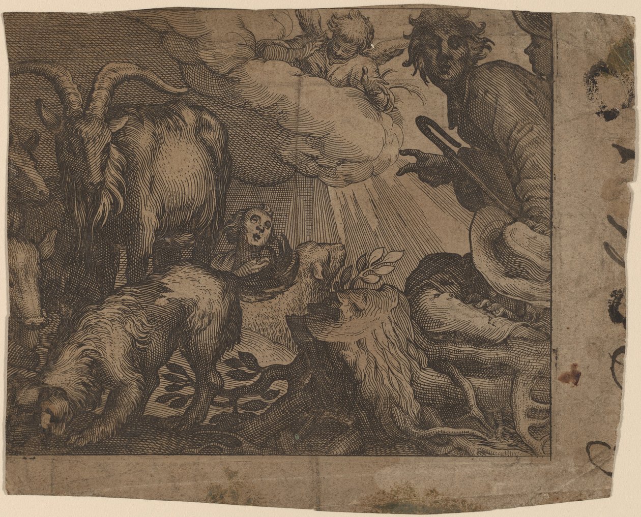 Anunciación a los pastores de Probably Netherlandish 17th Century